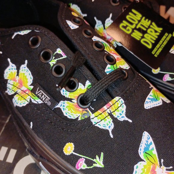 Vans Men's 4/Women's 5.5 Authentic Stacked Morph Blackout Glow In The Dark - Picture 5 of 14